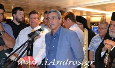 Γιώργος Χατζημάρκος: «Τα εγκαίνια του Superferry “Άνδρος” , μία εξαιρετική αναλαμπή ελπίδας και δημιουργίας σε μία γκρίζα χώρα»