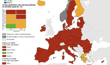Coronavirus Disease-ECDC: Nησιά του Αιγαίου, Ήπειρος και Ιόνιο οι μόνες πράσινες περιοχές στην Ευρώπη