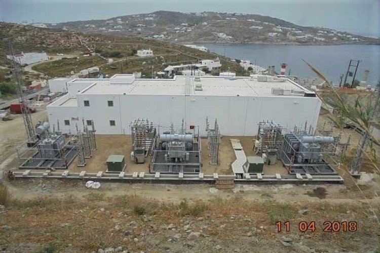Εναρξη της ηλέκτρισης της Μυκόνου με το εθνικό σύστημα μεταφοράς ηλεκτρικής ενέργειας