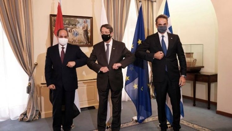 Cyprus-Egypt-Greece Summit-PM Mitsotakis: Η συμπεριφορά της Τουρκίας παραβιάζει κατάφορα το διεθνές δίκαιο