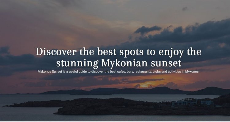 Mykonos Sunset: Explore the best places around Mykonos Island and experience the beauty of Mykonian Sunset