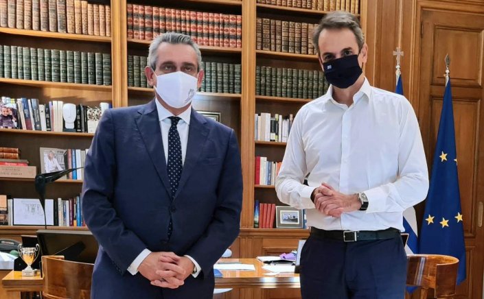 Aegean Islands: Η πορεία του τουρισμού  στην συνάντηση του Περιφερειάρχη  Γ. Χατζημάρκου με τον Πρωθυπουργό Κ. Μητσοτάκη, στο  Μαξίμου