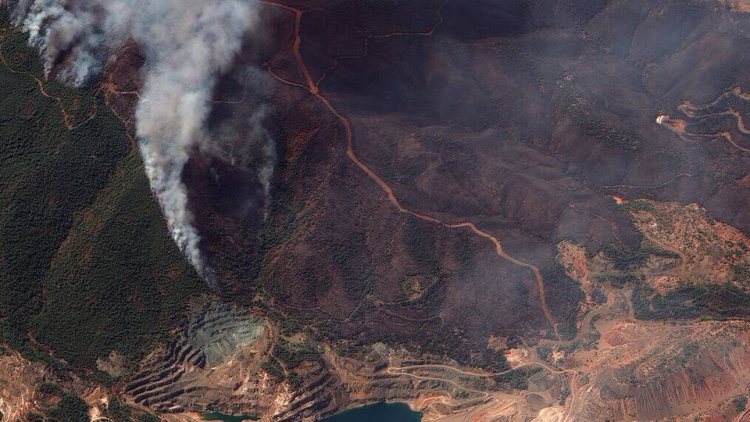 Fires in Evia: Σοκαριστικό Video από την Φωτιά στην Εύβοια!! Η βιβλική καταστροφή από ψηλά [Video]