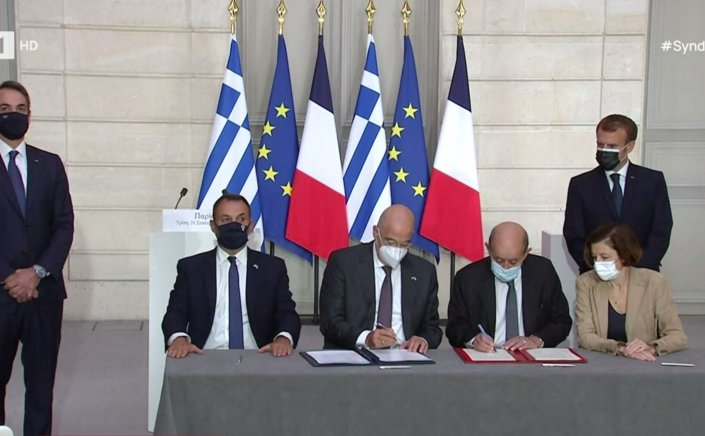 Bilateral contact  Άμεση στρατιωτική συνδρομή της Γαλλίας στην Ελλάδα σε περίπτωση επίθεσης από τρίτη χώρα