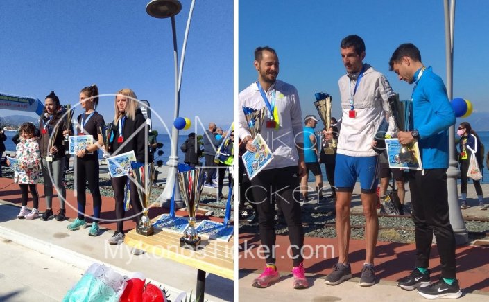 Half Marathon Aigeion: Πρωτιές για Δήμο Μαγγίνα και Χριστίνα Κατζουράκη του Α.Ο. Μυκόνου, στον 10ο Ημιμαραθώνιο Αιγιαλείας