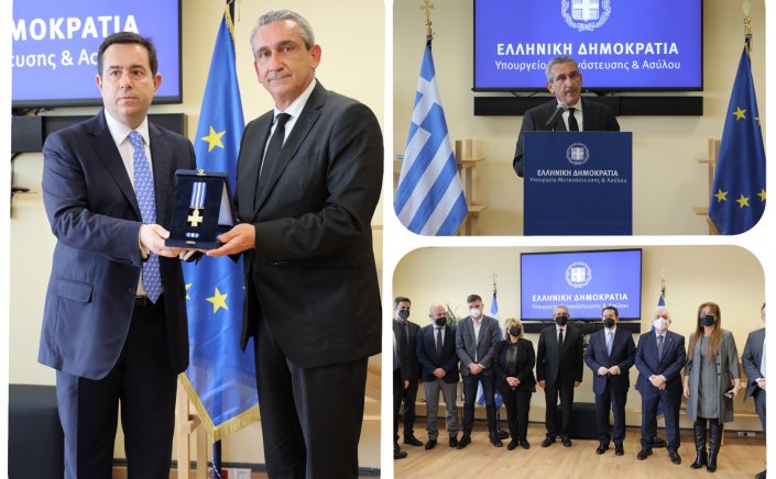 Aegean islands: Για την προσφορά του στο μεταναστευτικό τιμήθηκε ο Περιφερειάρχης Ν. Αιγαίου Γιώργος Χατζημάρκος