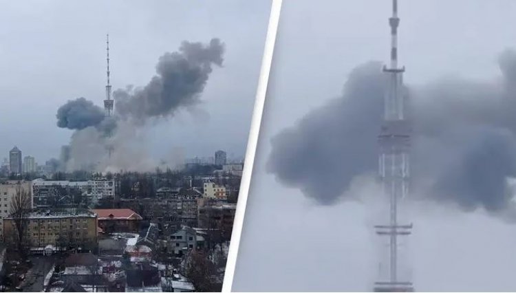 Russia bombs TV tower in Kyiv: Επίθεση στον πύργο τηλεόρασης του Κιέβου, ύψους 385 μ