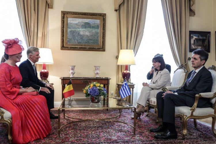President Sakellaropoulou - Belgian royals : Συνάντηση ΠτΔ με το βασιλικό ζεύγος του Βελγίου: Εξαιρετικό το επίπεδο των διμερών σχέσεων