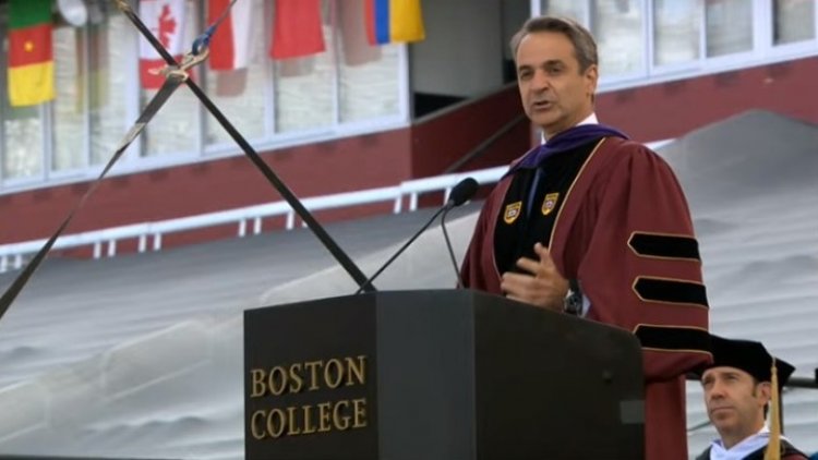 PM Mitsotakis - Boston College : Οι δημοκρατίες απειλούνται από σειρήνες που προσφέρουν εύκολες λύσεις σε δύσκολα προβλήματα 