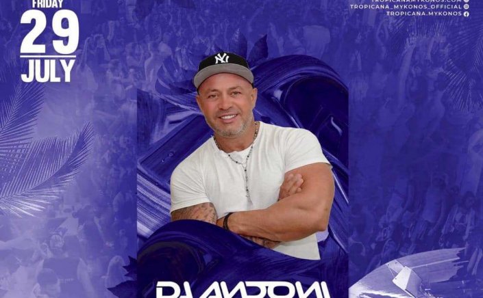 Tropicana Mykonos: DJ Andoni on the decks of Tropicana, Friday Jul 29th 2022 !!