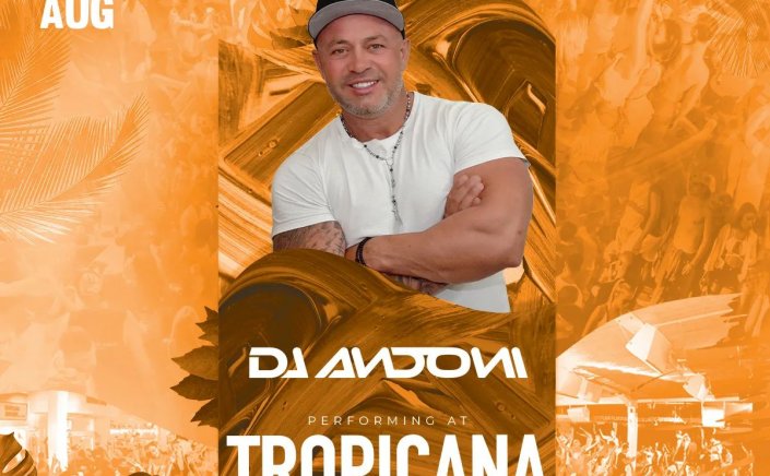 Tropicana Mykonos: DJ Andoni on the decks of Tropicana, Wednesday August 31st 2022 [pics]