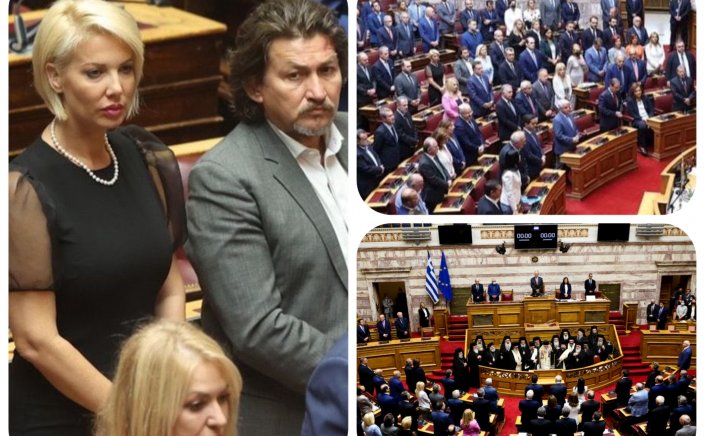 ND's MP Katerina Monogiou:  Αγιασμός στη Βουλή για την έναρξη της νέας κοινοβουλευτικής Συνόδου