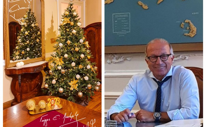 Joyeuses Fêtes! Μήνυμα του Χωρικού Αντιπεριφερειάρχη Κυκλάδων Γιώργου Λεονταρίτη για τα Χριστούγεννα