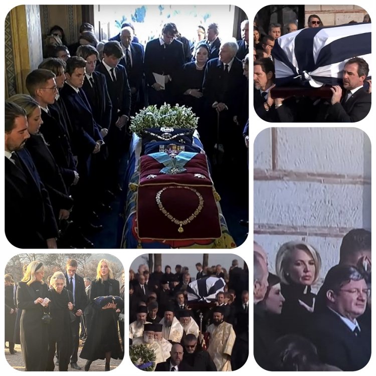 Funeral of former King Constantine: Ενταφιάστηκε στο Τατόι ο τέως βασιλιάς Κωνσταντίνος – Δίπλα στους προγόνους του