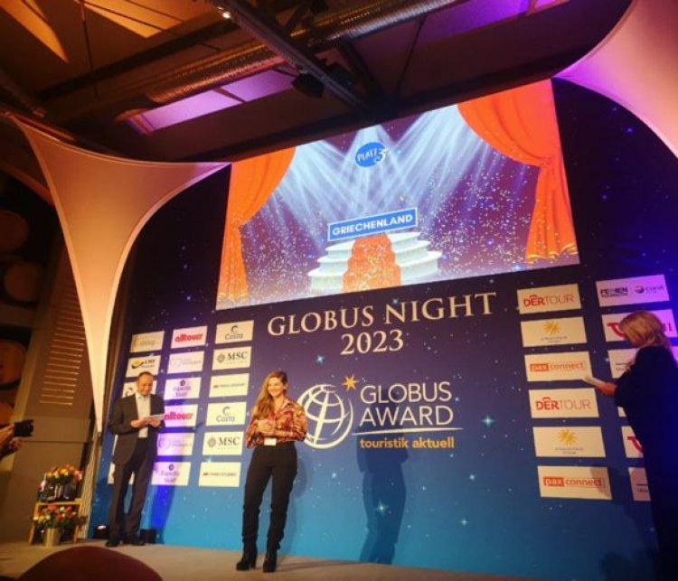 Globus Award 2022 - Touristik Aktuell: Βραβείο Globus Award 2022 καλύτερων υπηρεσιών στην Υπηρεσία ΕΟΤ Εξωτερικού Γερμανίας