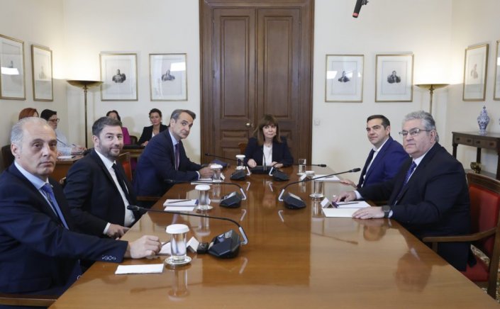 Government Formation: Σύσκεψη express των πολιτικών αρχηγών – Διήρκησε 30 λεπτά, στις 25 Ιουνίου οι εκλογές