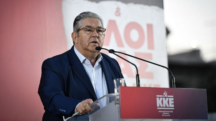 KKE Leader Koutsoubas: Με τους εργαζομένους για να μη γίνουν τα Ναυπηγεία τα νέα Τέμπη