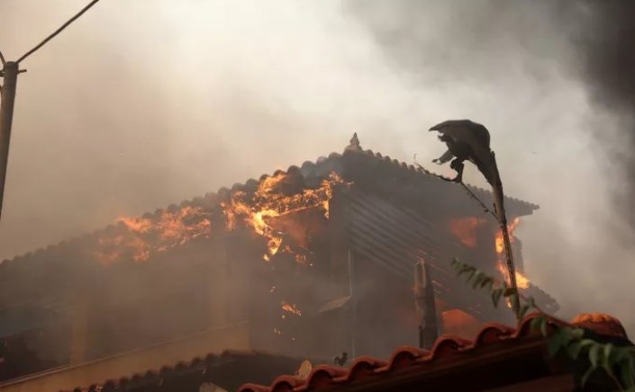 Wildfire in Kouvaras: Μαίνεται η φωτιά στο Νέο Κουβαρά!! Παραδόθηκαν στις φλόγες τα πρώτα σπίτια - 20 τα ενεργά μέτωπα!!