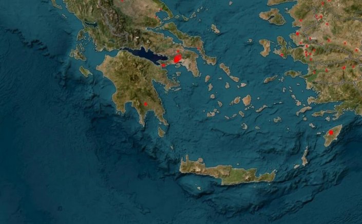 Wildfires in Greece: Live χάρτης με τις φωτιές - Πού υπάρχουν ενεργά μέτωπα τώρα!!