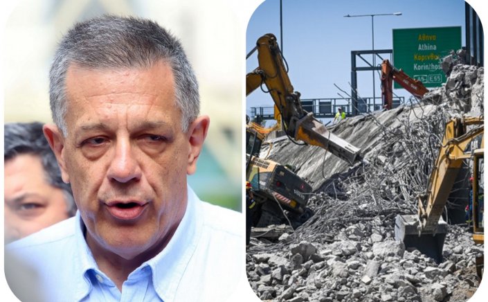 Bridge collapse in Patras - Ν. Ταχιάος για κατάρρευση γέφυρας στην Πάτρα: «Αποκλειστικός υπεύθυνος για τα μέτρα ασφαλείας η κατασκευαστική εταιρεία»