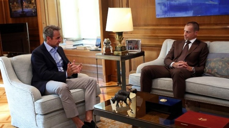 PM Mitsotakis: Συνάντηση Μητσοτάκη με τον πρόεδρο της UEFA την Τετάρτη στο Μαξίμου
