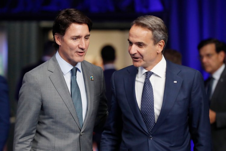 PM Mitsotakis: Συνάντηση με Τριντό, ο Μητσοτάκης!!  Επενδύσεις, Canadair και επιστολική ψήφος στην ατζέντα Μητσοτάκη στον Καναδά!!