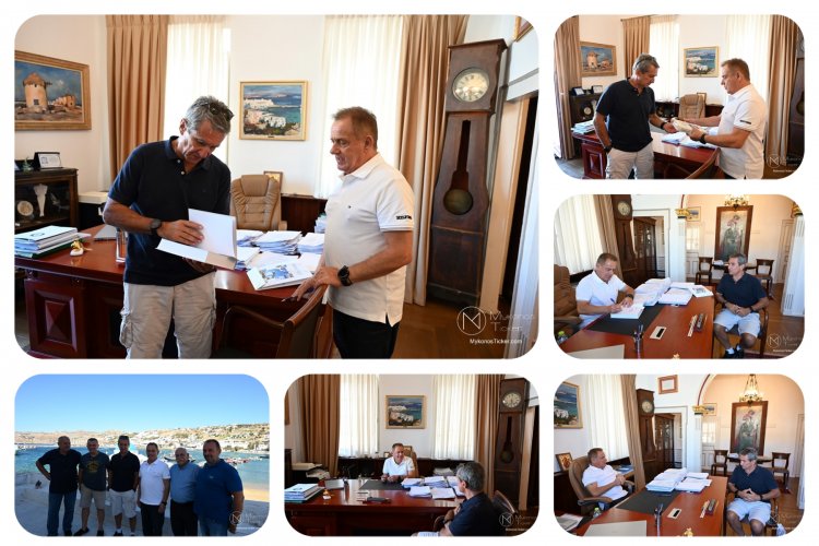 Mayor of Mykonos: Tον πρώην Υπουργό Ανδρέα Λοβέρδο υποδέχθηκε ο Δήμαρχος Μυκόνου, Χρήστος Βερώνης