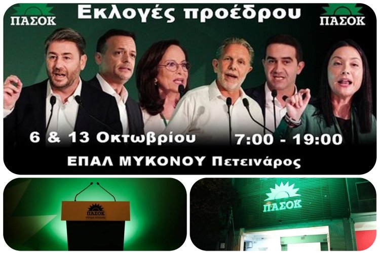 PASOK Leadership Candidates: Πού ψηφίζετε για τις εσωκομματικές εκλογές του ΠΑΣΟΚ & με ποιά διαδικασία - Στο ΕΠΑΛ το Εκλογικό Τμήμα Μυκόνου [Λίστα]