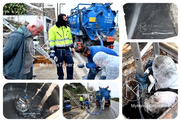 Προληπτικός έλεγχος και ολιστικός καθαρισμός του αντλιοστασίου λυμάτων στα Καστελάκια [Εικόνες & Video]