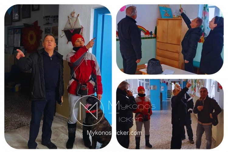 Xpήστos Bεpώνηs: Διενεργήθηκε πρωτοβάθμιος προσεισμικός έλεγχος στα σχολεία της Μυκόνου