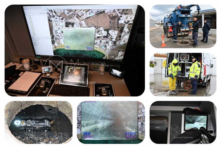 Ρομποτική αποτύπωση, εντοπισμός βλαβών και διαρροών στους αγωγούς του δικτύου αποχέτευσης στο Ορνό [Εικόνες & video]