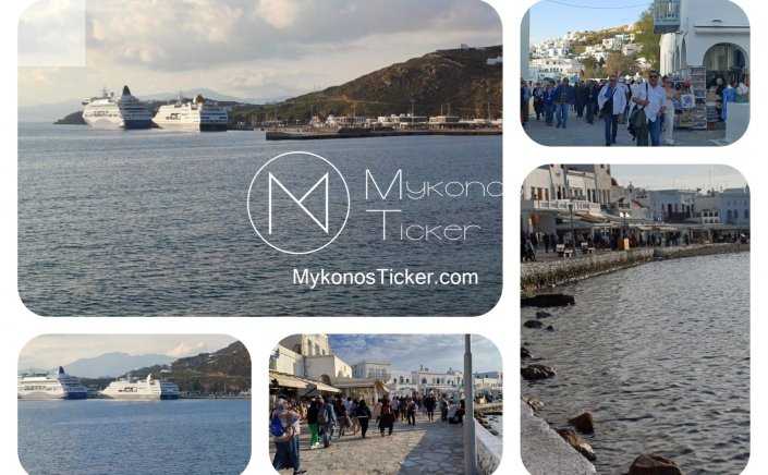 Xpήστos Bεpώvηs: Ξαναβρίσκουμε τους ρυθμούς μας - Η Αισιοδοξία επιστέφει στην πλημμυρισμένη με επισκέπτες κρουαζιέρας Μύκονο