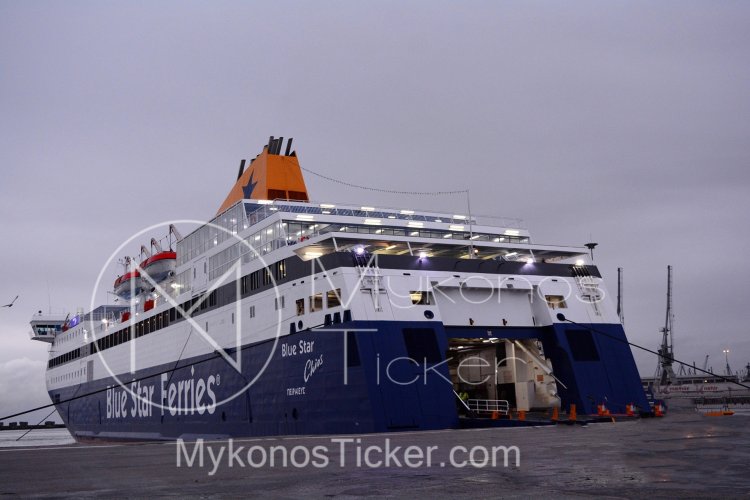 Seamen’s Union Strike - Ferry Services: Ακύρωση Δρομολογίων της Blue Star Ferries, Πειραιά, Σύρο, Τήνο, Μύκονο, λόγω απεργίας της Π.Ν.Ο. την Τετάρτη 09/04 - Η ανακοίνωση της Blue Star Ferries