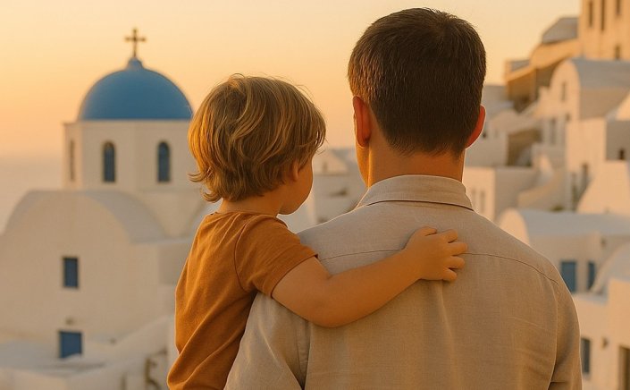 Xpήστos Bεpώvηs για τη Γιορτή του Πατέρα: “Η πατρότητα μοιάζει με τη θάλασσα του νησιού μας - απέραντη, βαθιά και γεμάτη δύναμη”