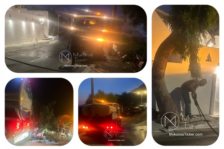 ΔΕΥΑ Μυκόνου: Απόφραξη και πλήρης καθαρισμός του κεντρικού αγωγού και των φρεατίων του δικτύου αποχέτευσης στην περιοχή Αγιος Στέφανος [Εικόνες]