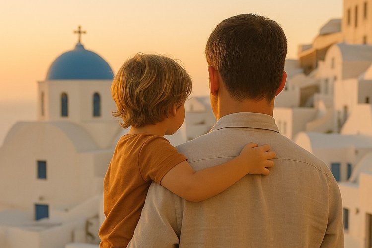 Xpήστos Bεpώvηs για τη Γιορτή του Πατέρα: “Η πατρότητα μοιάζει με τη θάλασσα του νησιού μας - απέραντη, βαθιά και γεμάτη δύναμη”