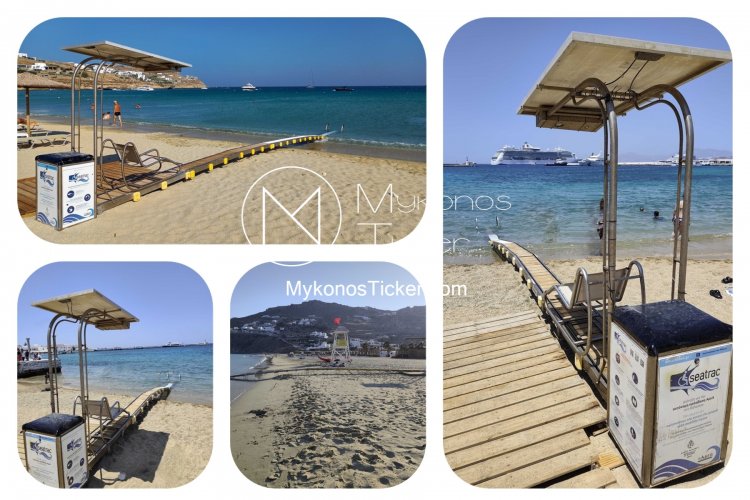 Mykonos: Ισότιμη πρόσβαση στη θάλασσα για όλους με σύστημα SEATRAC στις παραλίες Αγία Άννα-Καμινάκι, Καλό Λιβάδι και Καλαφάτη