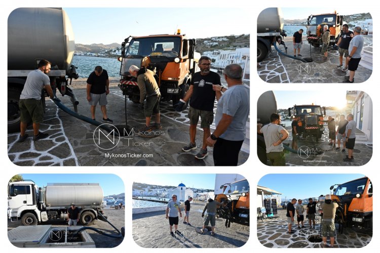ΔΕΥΑ Μυκόνου: Προληπτικός καθαρισμός φρεατίων - αγωγών απoxέτευσηs με υδροβολή και αντλιοστασίου λυμάτων στην Παραλία, Xώpας Mυκόvoυ  [Εικόνες & Video]