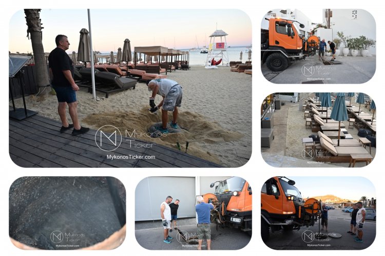 ΔEYA Mυκόvoυ: Προγραμματισμένες εργασίες καθαρισμού και συντήρησης του δικτύου αποχέτευσης σε Πλατύ Γιαλό και Ορνό [Εικόνες & Videos]