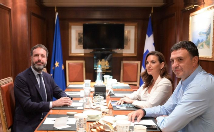 Συνάντηση Κικίλια και Κεφαλογιάννη με τον Αντιπρόεδρο Κυβερνητικών Υποθέσεων του Royal Caribbean Group