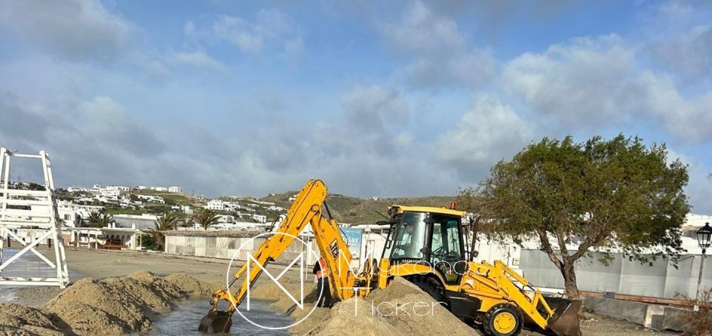 Operational Readiness Mykonos: 6η προληπτική παρέμβαση της Διοίκησης Βερώνη στον Ορνό για ασφαλή απορροή υδάτων [Εικόνες]