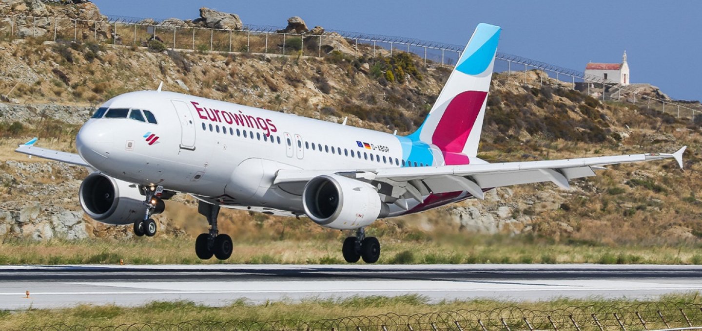 Eurowings - AEGEAN Flights: Μεγαλώνει η αεροπορική διασύνδεση της Μυκόνου -Νέες πτήσεις από την Eurowings μέσω στρατηγικής συνεργασίας με την AEGEAN