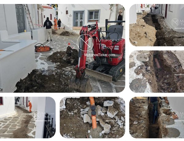 DEYA Mykonos: Ολοκληρώθηκε η κομβική αντικατάσταση του καταθλιπτικού αγωγού λυμάτων στα Τρία Πηγάδια - Θωράκιση της Χώρας με σύγχρονες Υδραυλικές Υποδομές