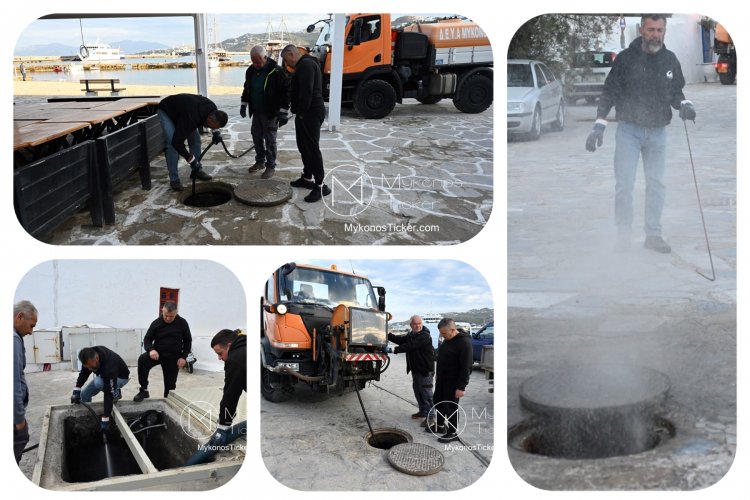 Island Resilience - ΔΕΥΑ Μυκόνου: Προληπτική ανάταξη και λειτουργική εγγύηση του δικτύου λυμάτων στην Ακτή Καμπάνη - Γιαλός Χώρας [Εικόνες & Video]