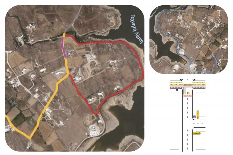 Mykonos Road Works: Κλειστός ο δρόμος Μαραθίου 9–19 Μαΐου - Οδηγοί για Μαράθι και Πάνορμο κινούνται περιμετρικά του Φράγματος