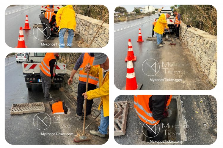 Stormwater Resilience: Από τη Χώρα έως το Δραφάκι - Η ΔΕΥΑΜ συνεχίζει τον καθαρισμό των φρεατίων ομβρίων και τον προληπτικό σχεδιασμό για την ανθεκτικότητα του οδικού δικτύου της Μυκόνου